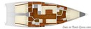 Italia Yachts Italia 12.98 layout Picture extracted from the commercial documentation © Italia Yachts