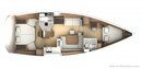 Jeanneau Sun Odyssey 44 DS layout Picture extracted from the commercial documentation © Jeanneau