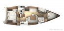 Jeanneau Sun Odyssey 44 DS layout Picture extracted from the commercial documentation © Jeanneau