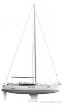 Jeanneau Sun Odyssey 44 DS sailplan Picture extracted from the commercial documentation © Jeanneau