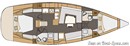 Elan Yachts Impression 45 layout Picture extracted from the commercial documentation © Elan Yachts