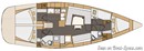 Elan Yachts Impression 45 layout Picture extracted from the commercial documentation © Elan Yachts