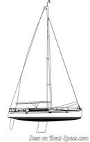 AD Boats Salona 44 sailplan Picture extracted from the commercial documentation © AD Boats