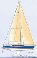 X-Yachts X-442 plan de voilure Image issue de la documentation commerciale © X-Yachts