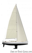 Dufour 45 sailplan Picture extracted from the commercial documentation © Dufour