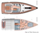 Moody 45 DS plan Image issue de la documentation commerciale © Moody