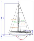 Boréal 44 sailplan Picture extracted from the commercial documentation © Boréal