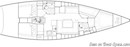 Italia Yachts Italia 13.98 layout Picture extracted from the commercial documentation © Italia Yachts