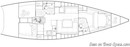 Italia Yachts Italia 13.98 layout Picture extracted from the commercial documentation © Italia Yachts