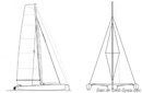 Torpen International Boats Multi 23 plan de voilure Image issue de la documentation commerciale © Torpen International Boats