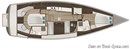 Delphia Yachts Delphia 46 DS layout Picture extracted from the commercial documentation © Delphia Yachts
