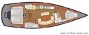 Delphia Yachts Delphia 47 layout Picture extracted from the commercial documentation © Delphia Yachts