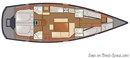 Delphia Yachts Delphia 47 layout Picture extracted from the commercial documentation © Delphia Yachts
