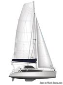 Seawind Catamarans Seawind 1160 plan de voilure Image issue de la documentation commerciale © Seawind Catamarans