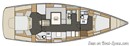 Elan Yachts Impression 50 layout Picture extracted from the commercial documentation © Elan Yachts