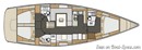 Elan Yachts Impression 50 layout Picture extracted from the commercial documentation © Elan Yachts