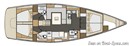 Elan Yachts Impression 50 layout Picture extracted from the commercial documentation © Elan Yachts