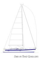 Hallberg-Rassy 48 MkII sailplan Picture extracted from the commercial documentation © Hallberg-Rassy