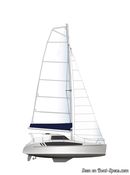 Seawind Catamarans Seawind 1260 plan de voilure Image issue de la documentation commerciale © Seawind Catamarans