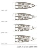 Bénéteau Océanis 55 plan Image issue de la documentation commerciale © Bénéteau