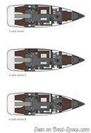 Bavaria Yachts Bavaria Cruiser 55 layout Picture extracted from the commercial documentation © Bavaria Yachts