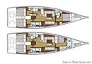 X-Yachts Xp 55 layout Picture extracted from the commercial documentation © X-Yachts