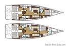 X-Yachts Xp 55 plan Image issue de la documentation commerciale © X-Yachts