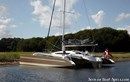 Quorning Boats Dragonfly 32 en navigation Image issue de la documentation commerciale © Quorning Boats
