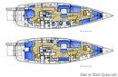 Hallberg-Rassy 64 plan Image issue de la documentation commerciale © Hallberg-Rassy