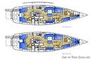 Hallberg-Rassy 64 plan Image issue de la documentation commerciale © Hallberg-Rassy