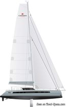 Catana 70 sailplan Picture extracted from the commercial documentation © Catana