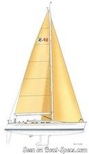 X-Yachts X-43 plan de voilure Image issue de la documentation commerciale © X-Yachts