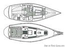 X-Yachts X-372 layout Picture extracted from the commercial documentation © X-Yachts