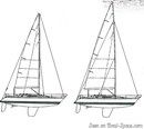 X-Yachts X-372 sailplan Picture extracted from the commercial documentation © X-Yachts