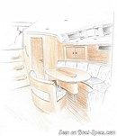 X-Yachts X-512 interior and accommodations Picture extracted from the commercial documentation © X-Yachts