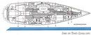 X-Yachts X-612 layout Picture extracted from the commercial documentation © X-Yachts