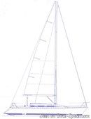 Kirié Elite 324 sailplan Picture extracted from the commercial documentation © Kirié