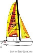 Hobie Cat Dragoon plan de voilure Image issue de la documentation commerciale © Hobie Cat