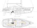 Hallberg-Rassy 37 plan Image issue de la documentation commerciale © Hallberg-Rassy