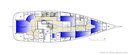 Hallberg-Rassy 44 plan Image issue de la documentation commerciale © Hallberg-Rassy