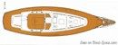 Hallberg-Rassy 41 plan Image issue de la documentation commerciale © Hallberg-Rassy