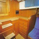 Hallberg-Rassy 94 Kutter interior and accommodations Picture extracted from the commercial documentation © Hallberg-Rassy
