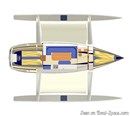 Quorning Boats Dragonfly 35 plan Image issue de la documentation commerciale © Quorning Boats