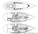 Bénéteau First 41S5 plan Image issue de la documentation commerciale © Bénéteau