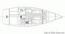 J/Boats J/112e layout Picture extracted from the commercial documentation © J/Boats
