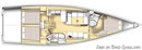 Cantiere Del Pardo Grand Soleil 48 - Lostuzzi layout Picture extracted from the commercial documentation © Cantiere Del Pardo