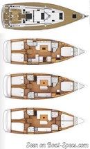 Jeanneau Sun Odyssey 479 layout Picture extracted from the commercial documentation © Jeanneau