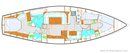 Nauticat Yachts Nauticat 525 layout Picture extracted from the commercial documentation © Nauticat Yachts