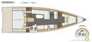 Elan Yachts Elan GT5 layout Picture extracted from the commercial documentation © Elan Yachts