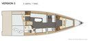 Elan Yachts Elan GT5 layout Picture extracted from the commercial documentation © Elan Yachts